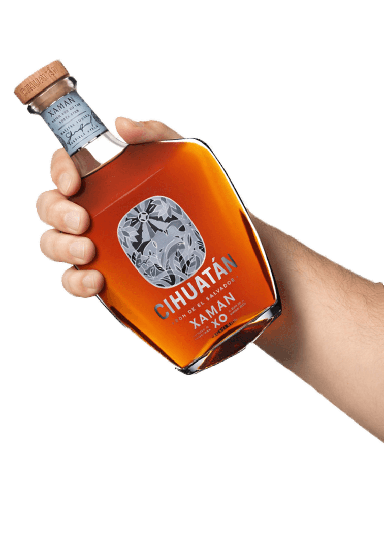 Hand holding Xaman Rum
